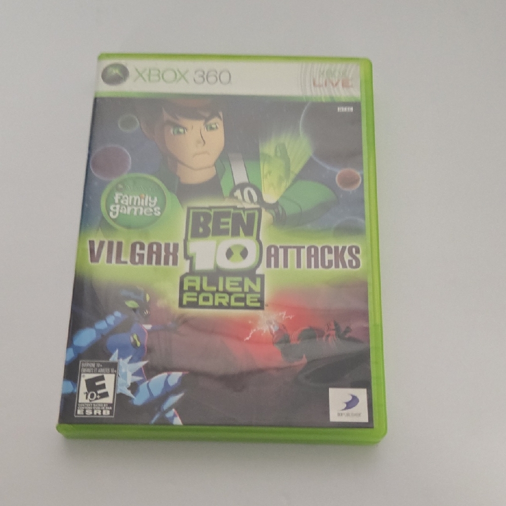 Ben 10 Alien Force: Vilgax Attacks for Xbox 360 - Green Case